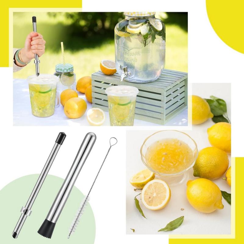 1/2/3Pcs Stainless Steel Straw Hole Puncher Stainless Steel Puncher Straw Hole Punch Tool For Plastic Lid Lemonade Cups For Cafe