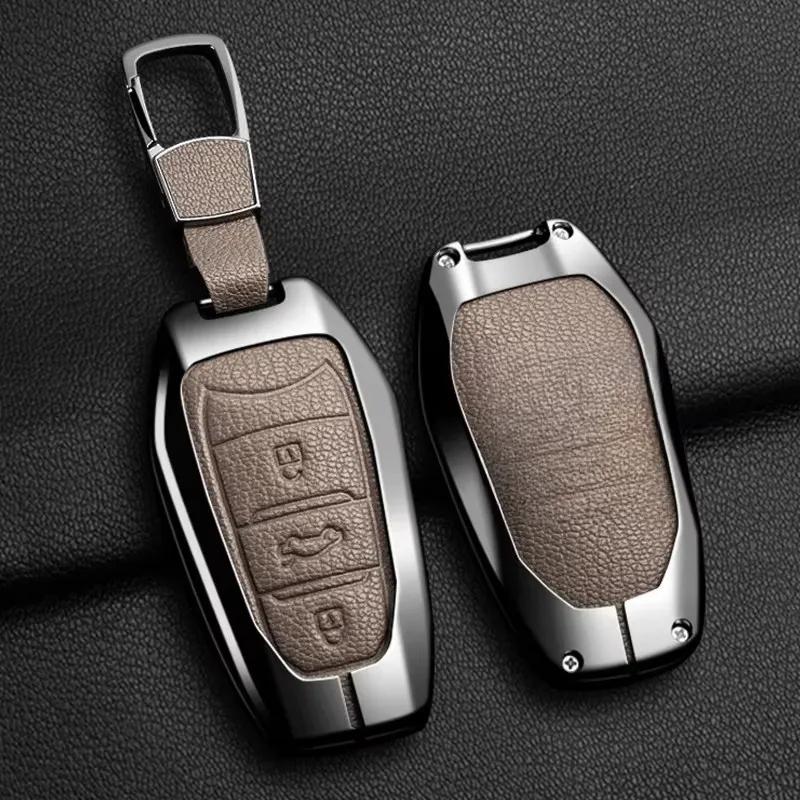 Key Case for Car Car Zinc Alloy Key Case Bag For Peugeot GTLine 207 307 407 208 308 408 508 2008 3008 4008 5008 RCZ Car Key Cha