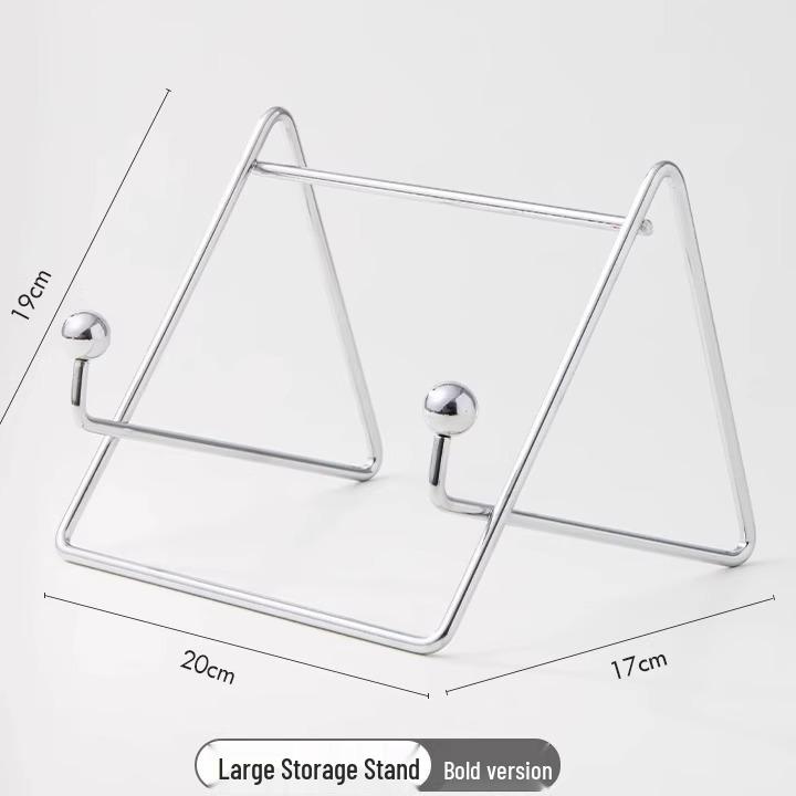 Sleek Metal Desktop Reading Stand - Portable Book Rack