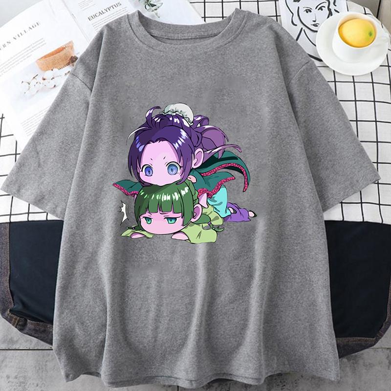Fashion Unisex T-shirt Anime The Apothecary Diaries Print Designed Summer Tops Tees Casual Short Sleeve Shirts