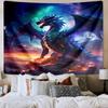 Fiery Dragon Artwork Tapestry Room Decoration Wall Hanging for Living Room Bedroom, dormitory, Birthday and Christmas gifts