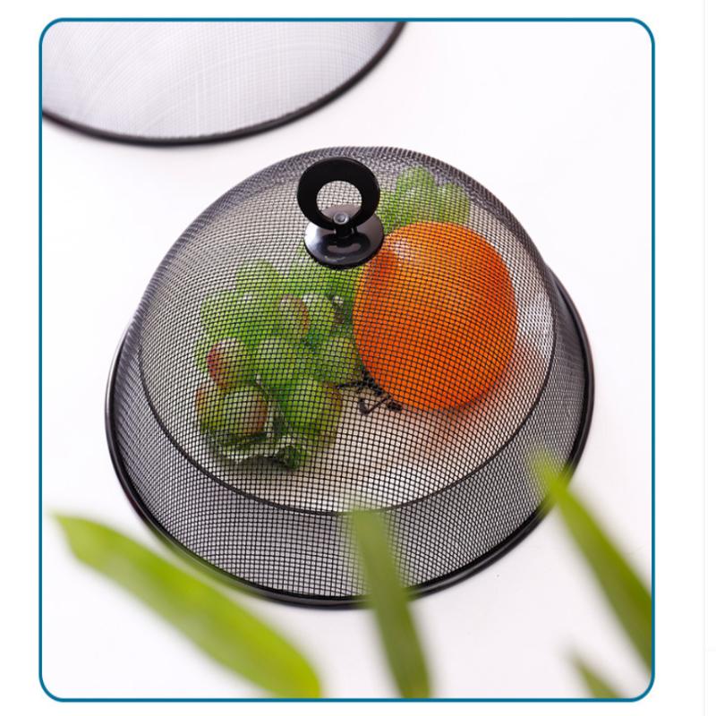 Netz Lebensmittelabdeckung Schützender Runde Form Geschirrdeckel Haushalt Anti-Fliegen Gemüse Obst Präsentationsständer Für Draußen