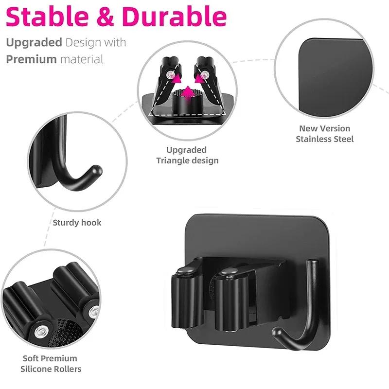 Office Accessories Adhesive Wall Hooks Polices Broom Hook Cosina Hanging Organizers Kitchen and Bathroom Tidying Room Organizer