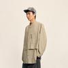 Men's Long Sleeve Stand Collar Shirt