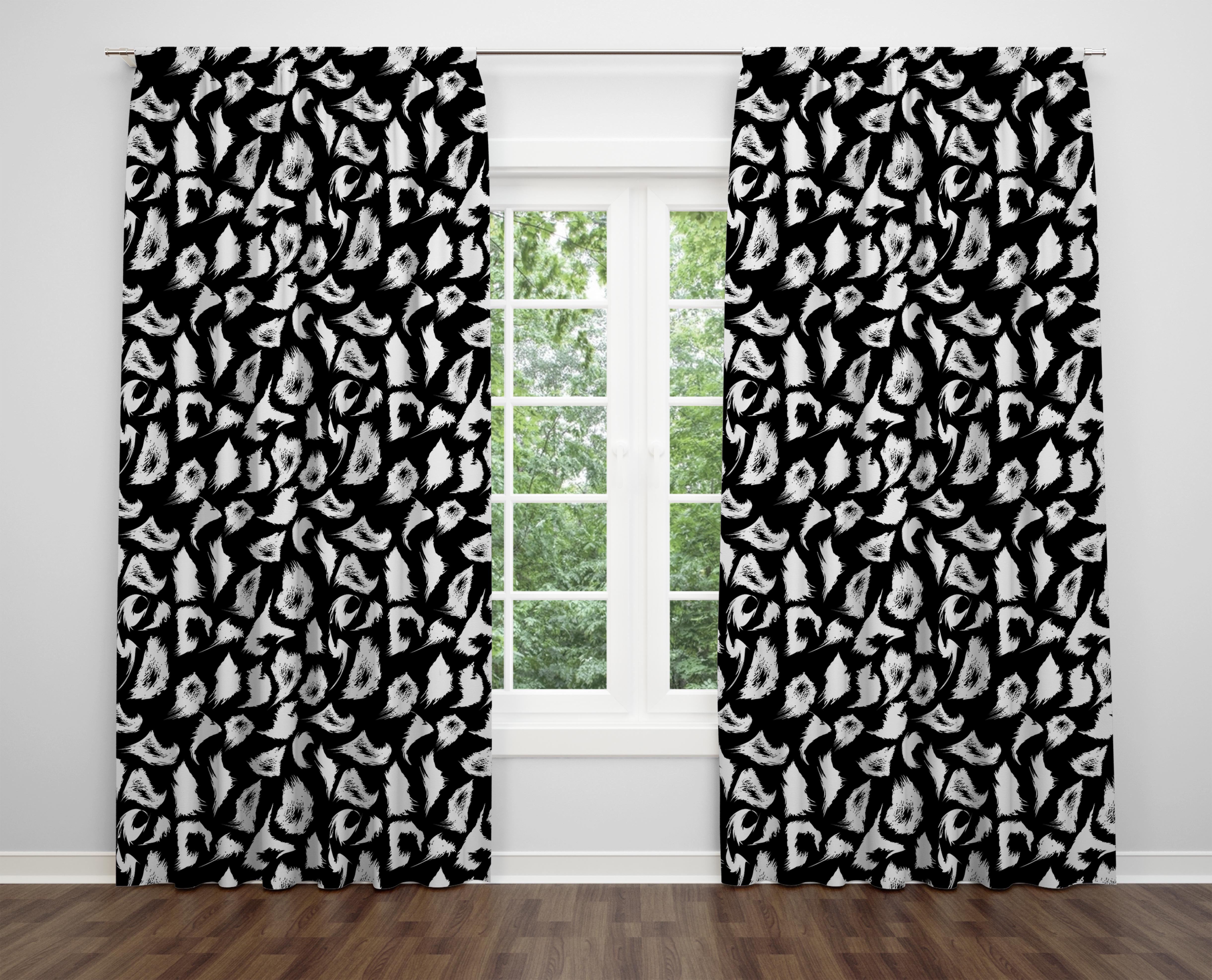 

Декоративний дизайн, високоякісна бавовняна тканина, ви можете вибрати одну або подвійну фіранку з крила 1 piece різнокольоровий