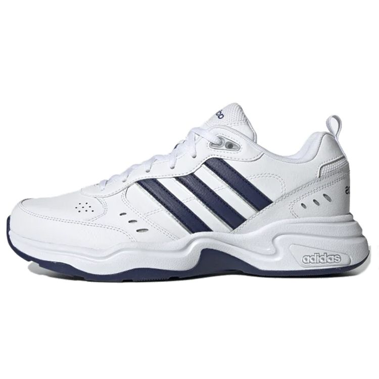 adidas Men s Strutter Cloud White Dark Blue Matte Silver Casual Shoes EG2654 41