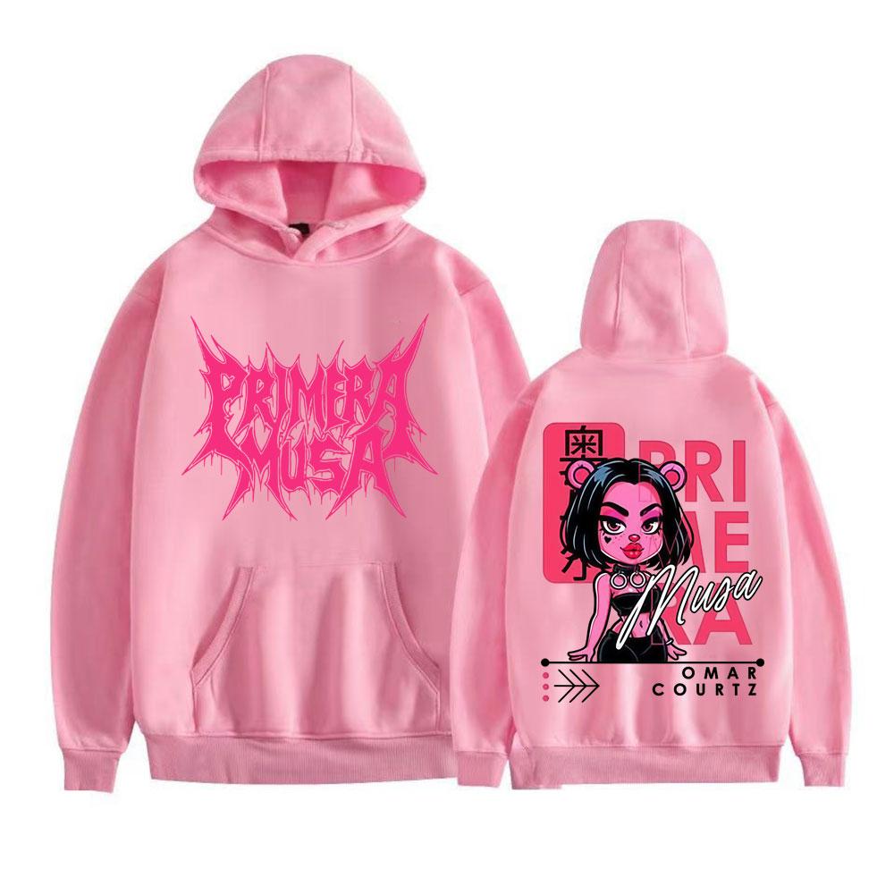 Omar Courtz Primera Musa  World Tour Hoodies Men Women Vintage Hip Hop Streetwear Sweatshirts High Quality Fleece Pullovers