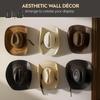 Cowboy Hat Wall Hook Adhesive Screw Mount Heavy Duty Acrylic Multifunction Wide Brim Cowgirl Hat Hanger Organizer Display Rack