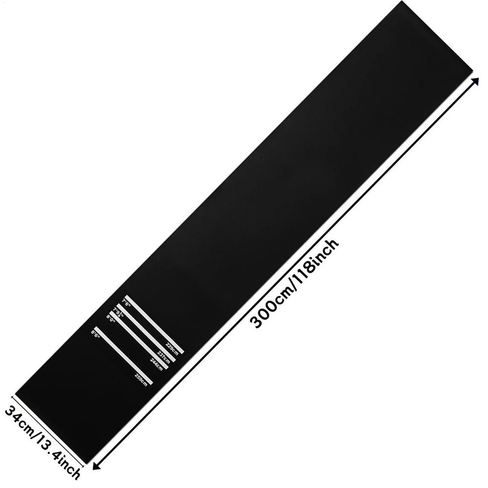 

300x34cm Non-Slip Shock Absorbing Darts Mat with 4 Throw Distance Markers Protective Dartboard Floor Carpet for Home Game Room