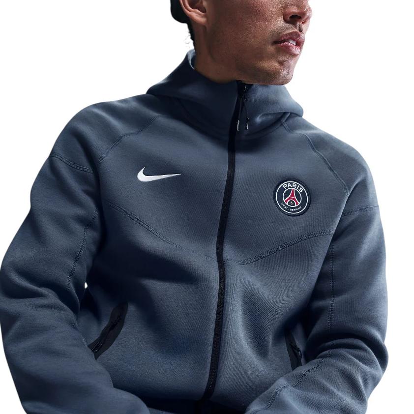 Nike Logo Zip-Up Hooded Long Sleeve Jacket Men Jackets Diffuse-Blue HJ6432-491