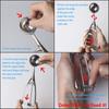 3pc Ice Spoon Stainless Steel Spring Handle Masher Cookie Scoop Ball Digger 4cm/5cm/6cm