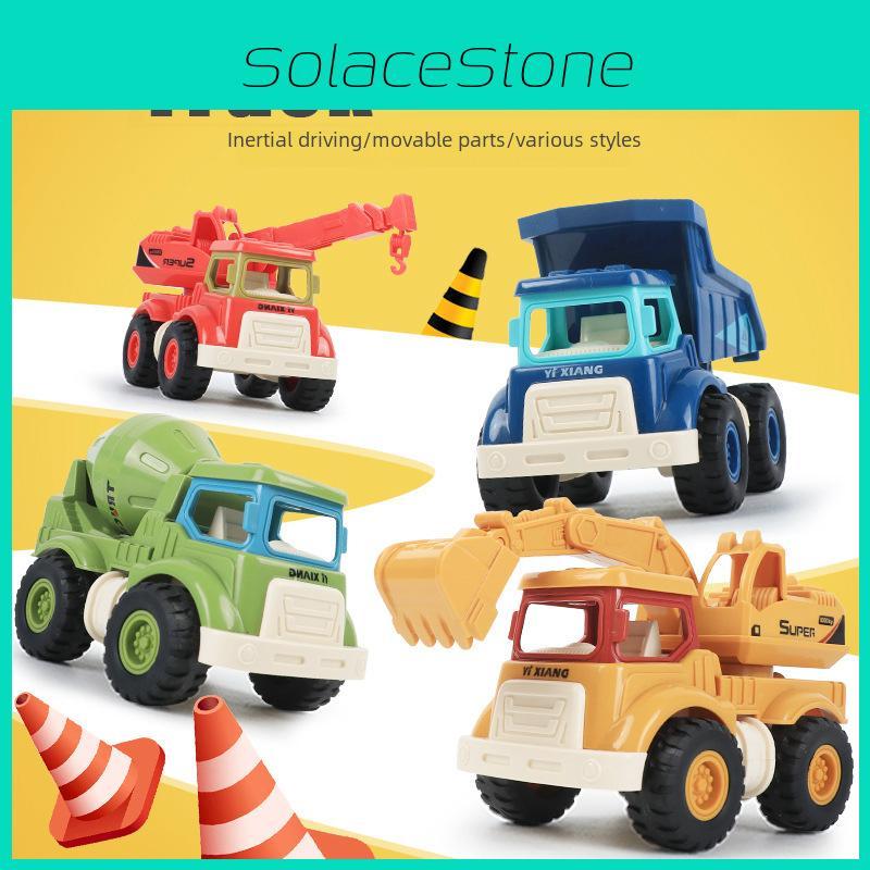 Excavator Truck Dump Mixer Truck Crane Children Construction Toys Vehicle
