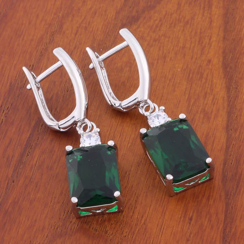 

European-America Geometric Colorful Zircon Earrings: Vintage & Chic Women s Fashion Accessories