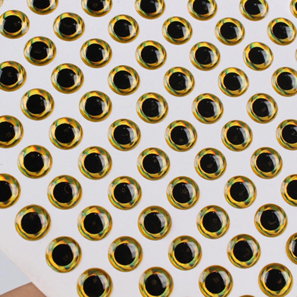 5mm 6mm Simulation 100pcs/lot Eyeball 3D Fish Eyes DIY Eyes Fishing Lure Eyes Artificial Fish Eyes