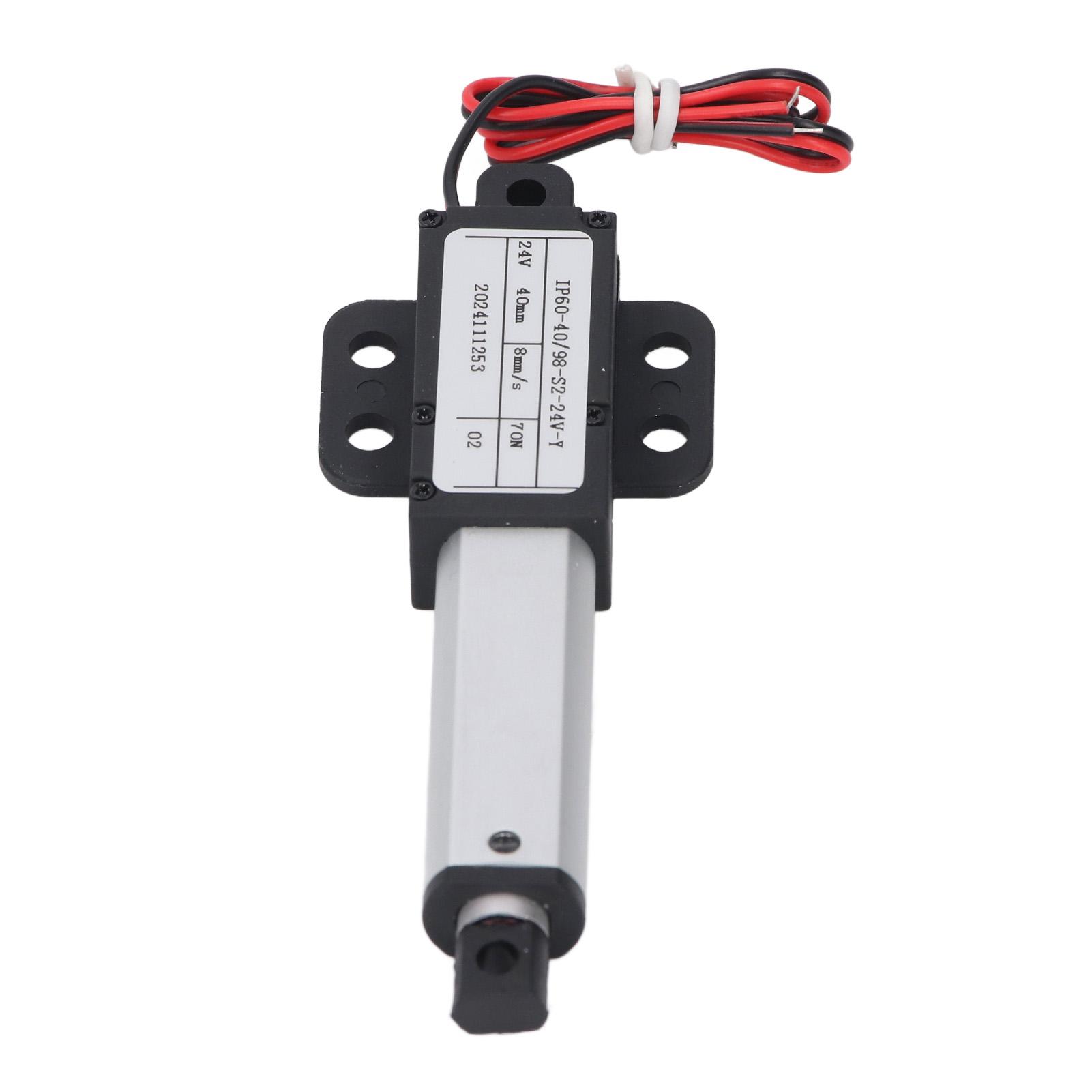 

Лінійний привід 24 В постійного струму, хід 40 мм, зусилля 70 Н, 8 мм/с, малий лінійний привід