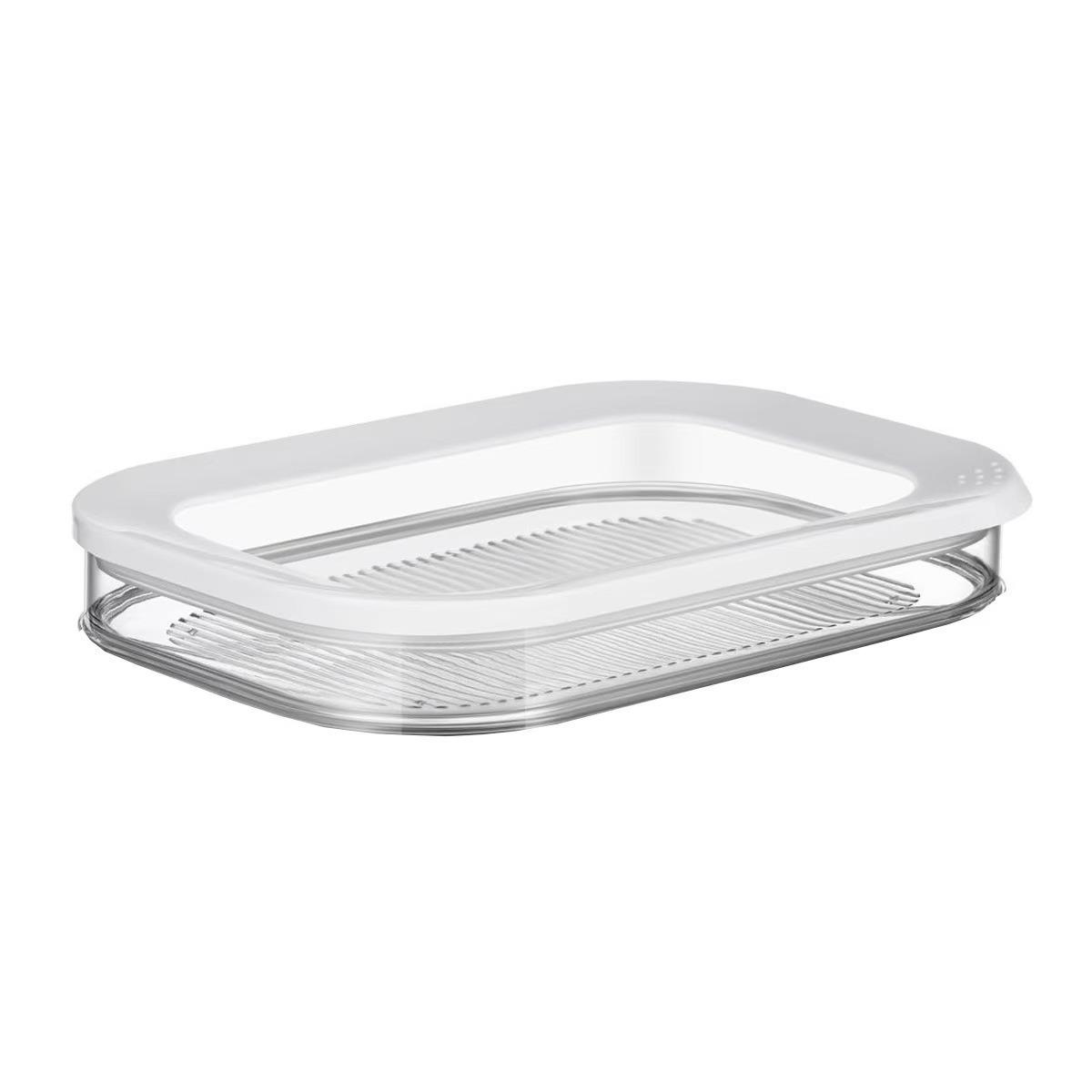 Three-Layer Transparent Sealed Food Storage Box for Cooked Meat and Bacon with Lid 859₽