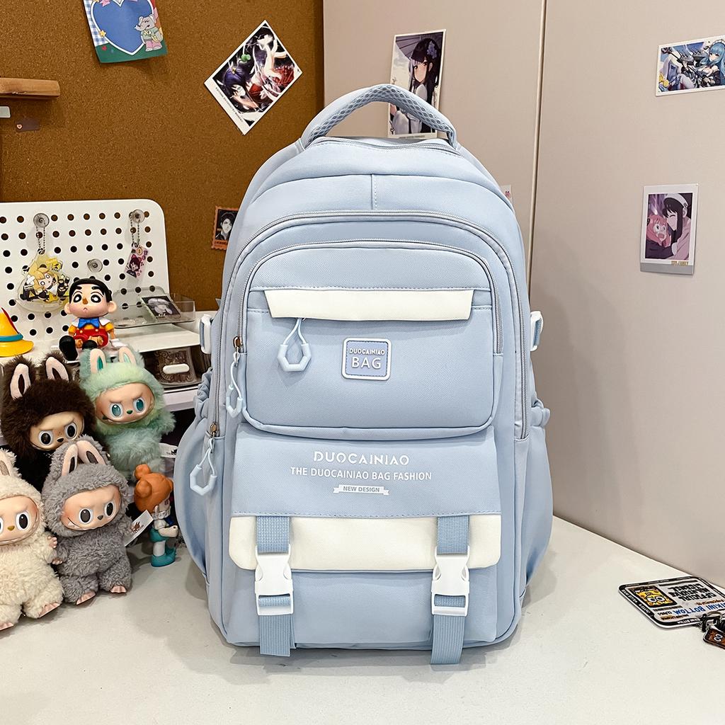 Schultasche weiblich neu College-Stil frisch und süß Bonbonfarbe Rucksack Mittelstufenschüler leichter Rucksack mit großer Kapazität