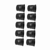 10pcsCelsiusSet   Safe Plastic Hydroponic Basket Cup for Garden Balcony Planting(Black)