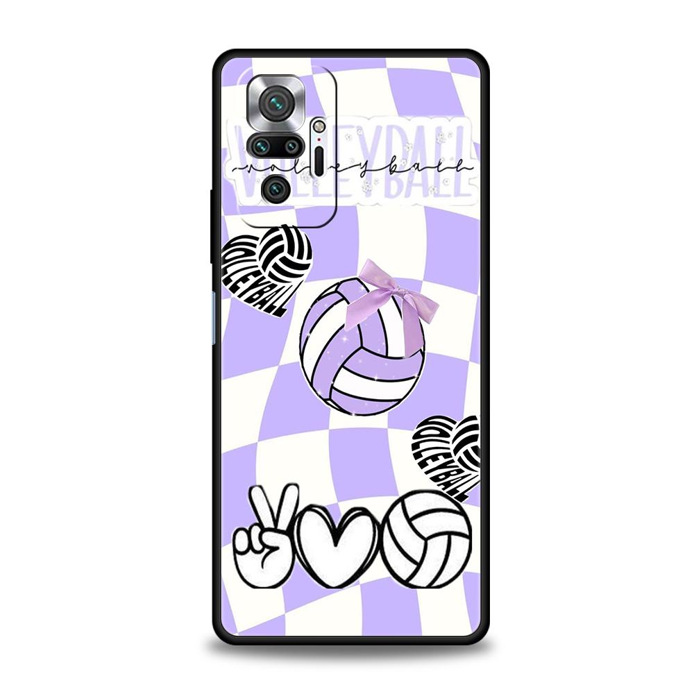 

Phone Case Cover for Redmi 14C 13C 10C Note 14 13 12 10 11 K40 K50 Gaming Pro Plus 5G Soft TPU Shell Volleyball Painted Fundas Note 14 Pro 5G