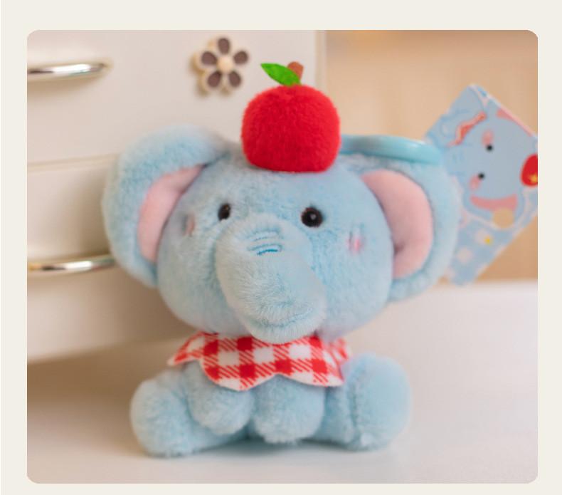 Toy Elephant Plush Keychain With Cartoon Design Doll For Travel And Use Gift