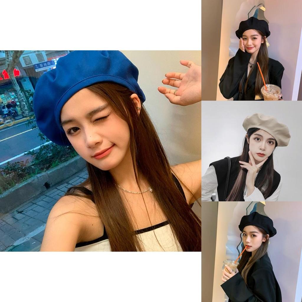 Retro Cotton Beret Hat For Women Classic British Style Fashion Fall Cap