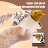 Chirping Bird Cat Toy Rechargeable Plush Bird Flapping Wings Interactive Electric Flying Bird Toy for Cats Chasing Natural Hunting Instinct