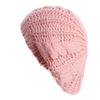 Autumn and winter trend solid color twist knitted hat beret, women's warm ear protector wool hat MXM-