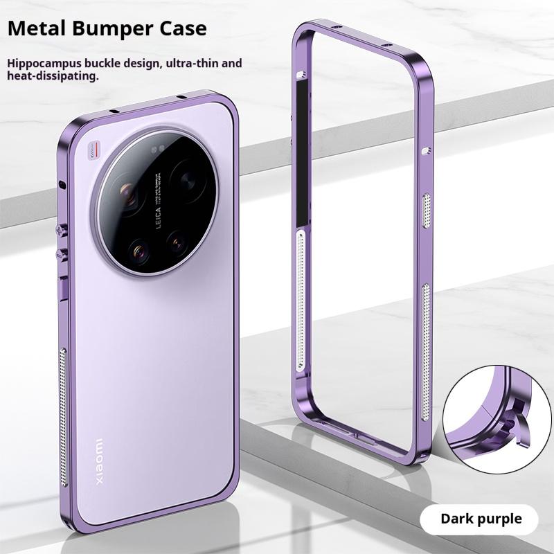 Fashion Aluminum Metal Frame Bumper Case For Xiaomi 17 ProMax 17 15 Ultra 15 Pro Ultra thin Light weigt