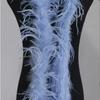Blue 1PLY Natural Ostrich Feather Boa Fluffy Plume Ribbon Shawl DIY Sewing Trim for Wedding Christmas Party Dress Costume Accessories
