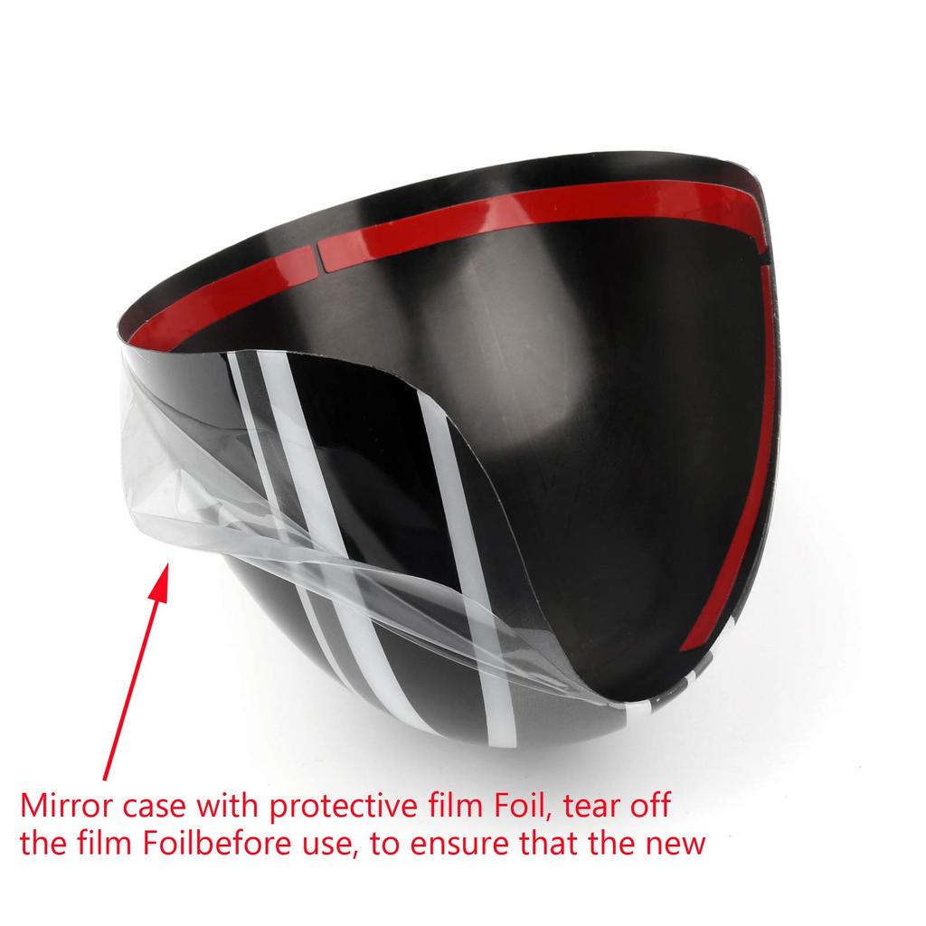 Bruce & Shark 2x Union Jack Wing Mirror Cover for Mini Cooper R55 R56 R57 Power Fold Mirror