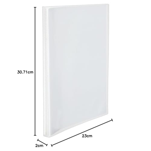 Plus Clear File Simple Clear File A4 40 Pockets Clear 98-197