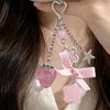 Star Phone Pendant Flower Acrylic Keyring Sweet Punk Bag Pendant  Student
