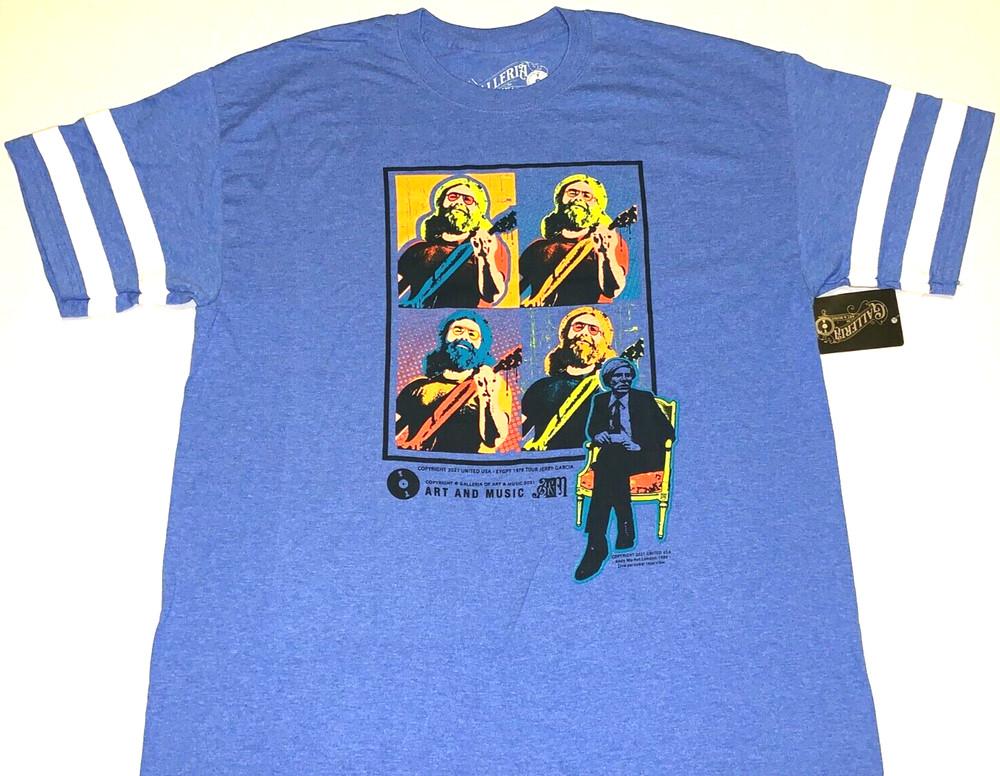 Grateful Dead Jerry Garcia Light Blue T-Shirt New! NWT XXL 2X Unisex T-Shirt XL
