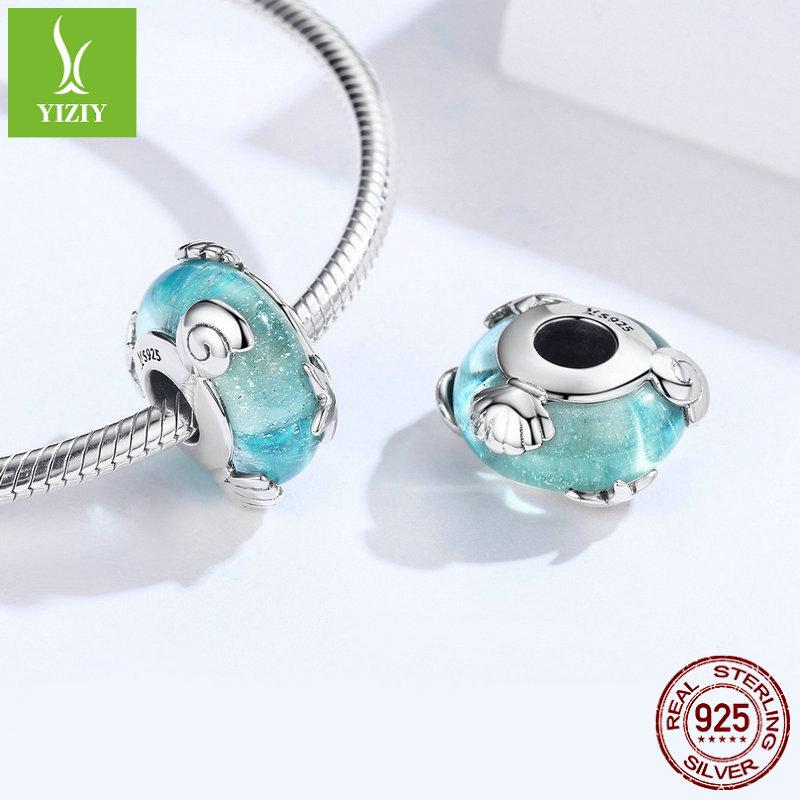 S925 Sterling Silver Ocean World Beaded Glass Jewelry