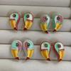 Adjustable Enamel Toucan Bird Brooch Colorful Animal Lapel Pin New Retro Unisex Jewelry  Daily