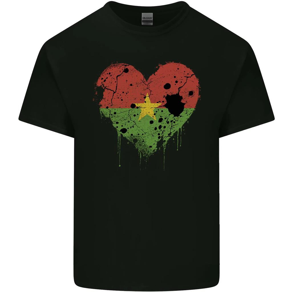 Love Burkina Faso Flag Day Football Kids T-Shirt Childrens