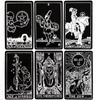 10.3*6cm Black and White Rider Tarot Deck 78 Pcs Tarot Cards for Beginners Rider-waite Tarot System Pocket Size