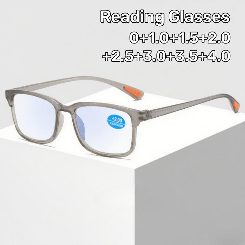 Ultra-Light Presbyopia Glasses Fashionable Square Frame Anti-Blue Light Glasses Men And Women Simple Comfortable Reading Glasses