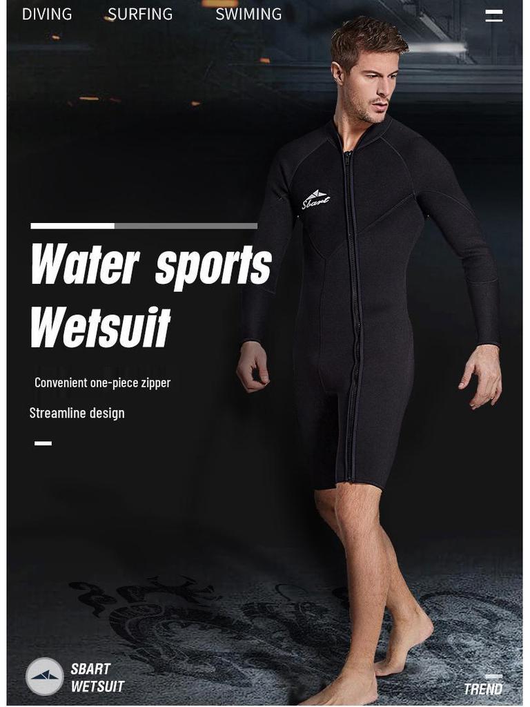 Sharkbat Men's 3mm Long Sleeve Wetsuit with Jellyfish Protection & Sun Guard