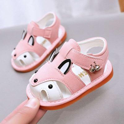 Sommer Baby Sandalen Baby Kleinkind Schuhe 0-1-2 Jahre alt Jungen und Mädchen rutschfeste weichsohlige Prinzessin Schuhe Tasche Kopf genannte Schuhe