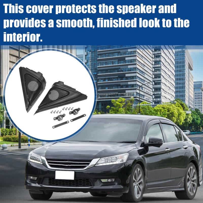 X Autohaux Auto Door Tweeter Speaker Panel Cover Protector Grille Frame Guard for Honda Accord 2018- Car Audio Accessories