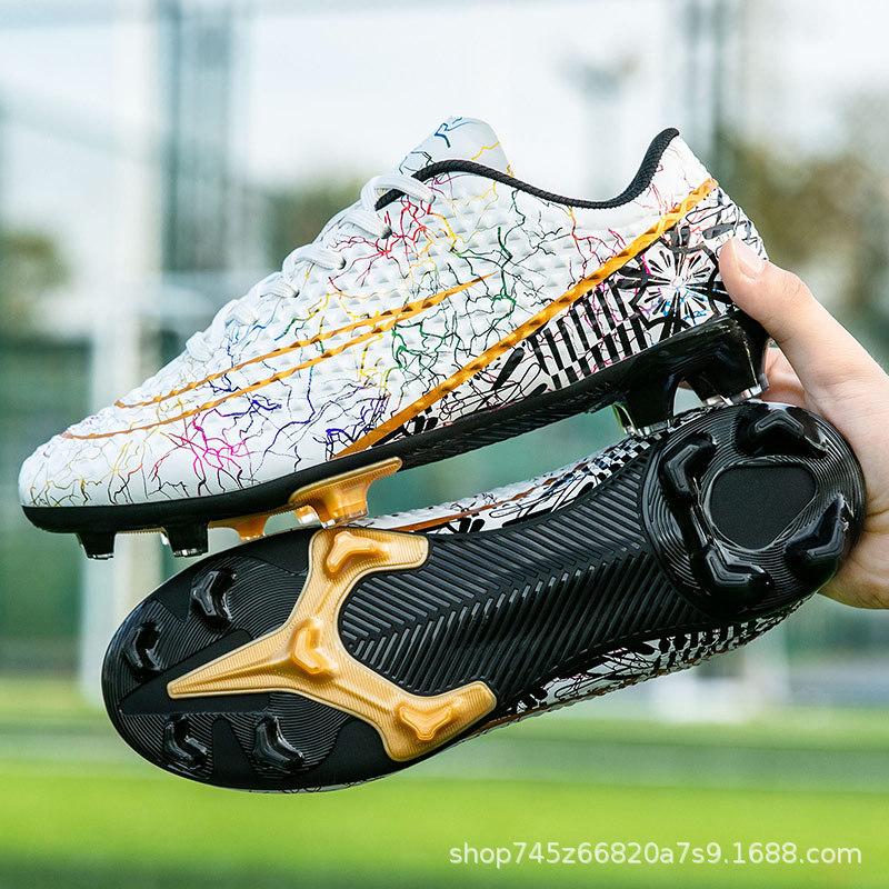 2025 Professional Football Shoes Men's Long Nails TF Broken Nails Youth Grass Game Training Sports Shoes Autumn Non-slip