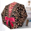 1pc Lace Corset Automatic Folding Umbrella, 8-Rib Iron Frame, Casual Outdoor Accessory for Birthday Festival Gifts Yy251128173