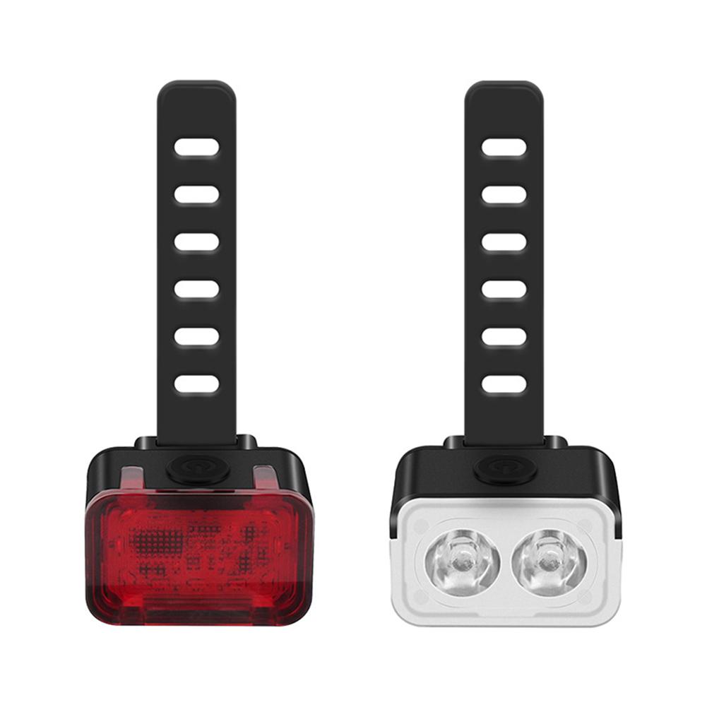 Led Bicycle Light Set High Brightness Waterproof Usb Rechargeable Aluminum Alloy Bicycle Front Rear Light