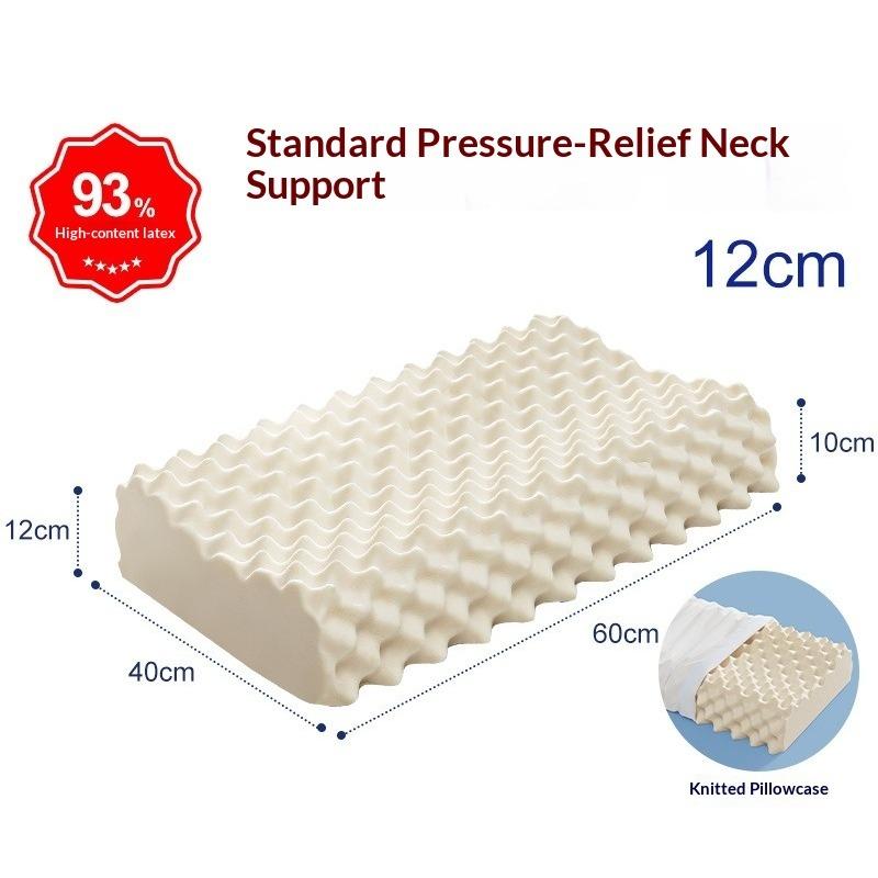 Natural Latex Pillow Orthopedic Cervical Support for Adults Sleeping Aid Pillow Core Healthy Birthday Gift & Home Essential