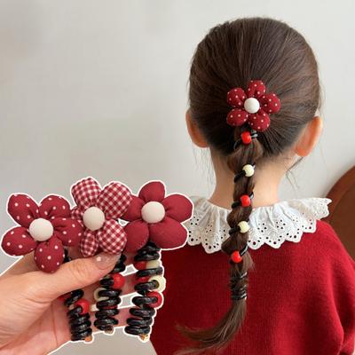 4 Stück Damen Haarseile Schmetterlinge Kunstperlen Dekor Haargummis Geflochtene Haare Elastische Bänder Haarschmuck