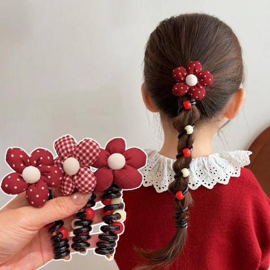 4Pcs Women Hair Ropes Butterflies Faux Braided Hair Elastic Straps Decor Hair Ties Hair Accessories