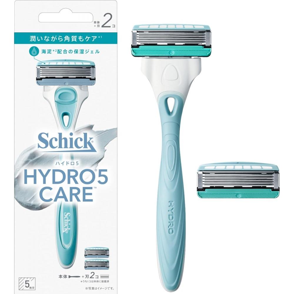 Schick Hydro 5 Care Men Razor Holder  With Blade + 1 Refill