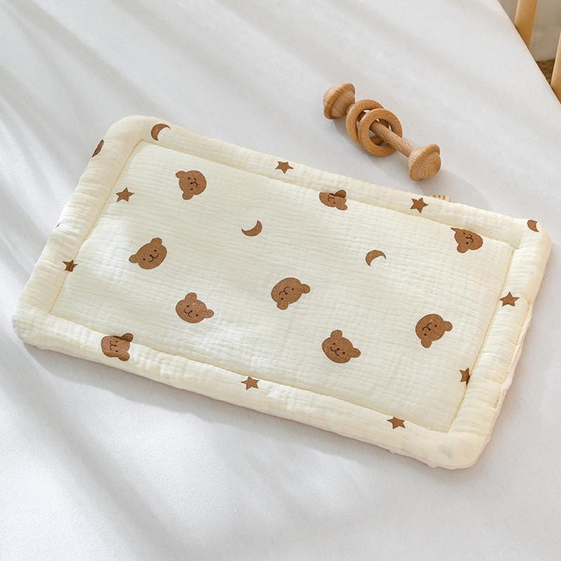 Baby Pillow 0-12 Months Baby Bean Velvet Pillow Cushion Four Seasons General Cotton Gauze Breathable Infant Pillow