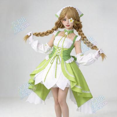 Heather Spring Story Cosplay Costume, Eggy Party Heartless Nurse Cosplay, Anime Women's Outfit with Wig, Accessories & Shoes